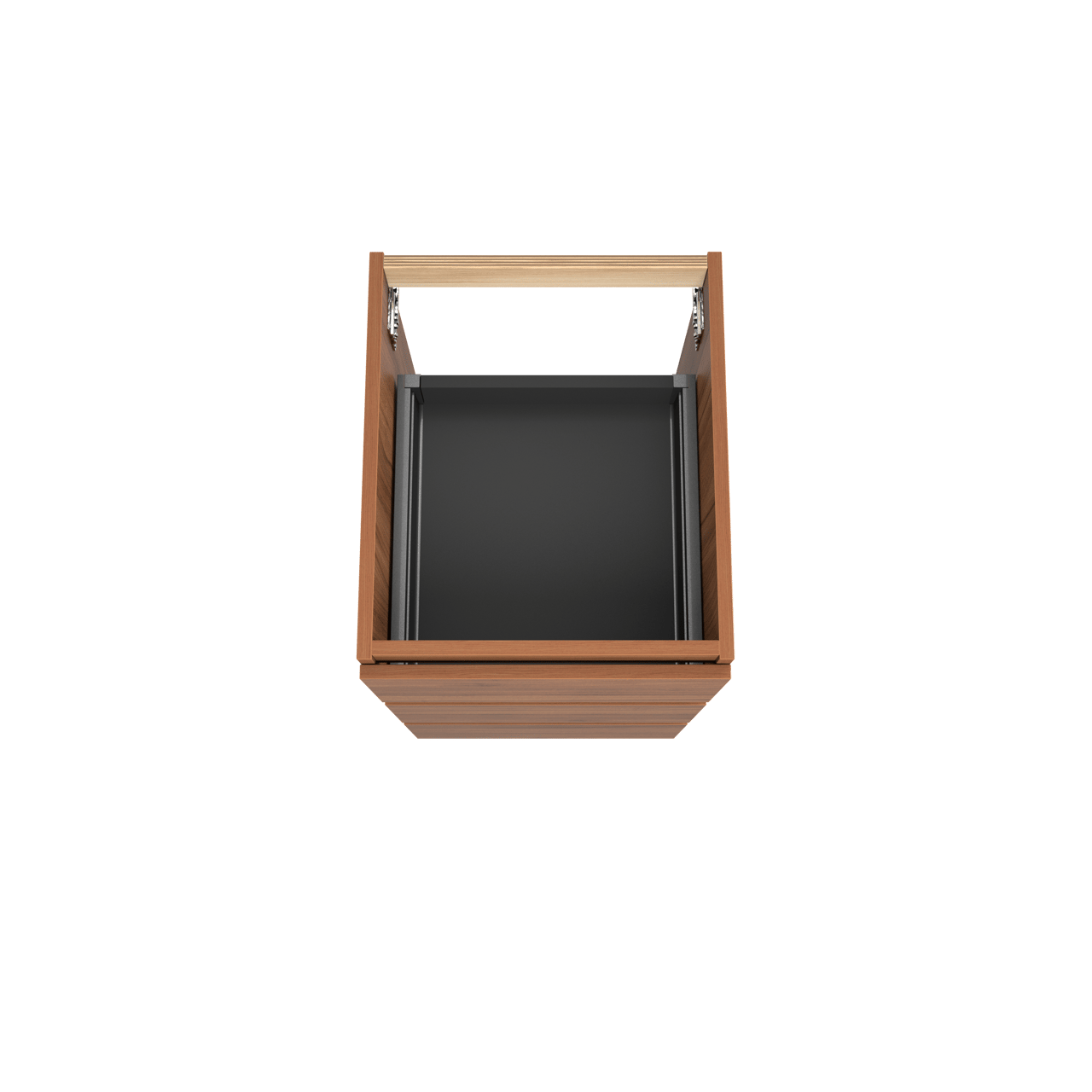 Balmani Lucida meuble sous-vasque a poser 45 x 55 cm noyer 3 tiroirs