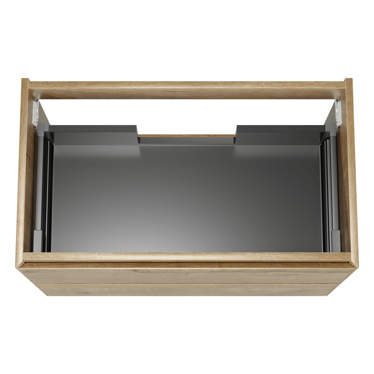 Balmani Mitra Compact meuble sous-vasque suspendu 80 x 46 cm chêne brut 2 tiroirs