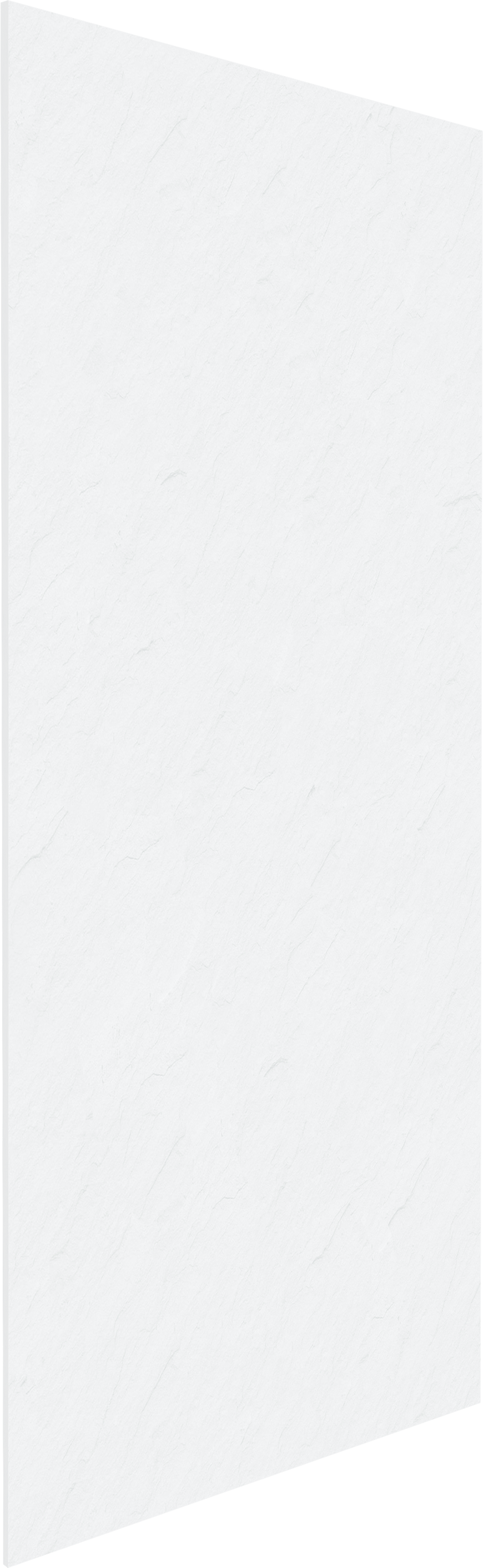 Linie Rumba douchewandbekleding 120 x 220 cm acryl wit leisteenstructuur