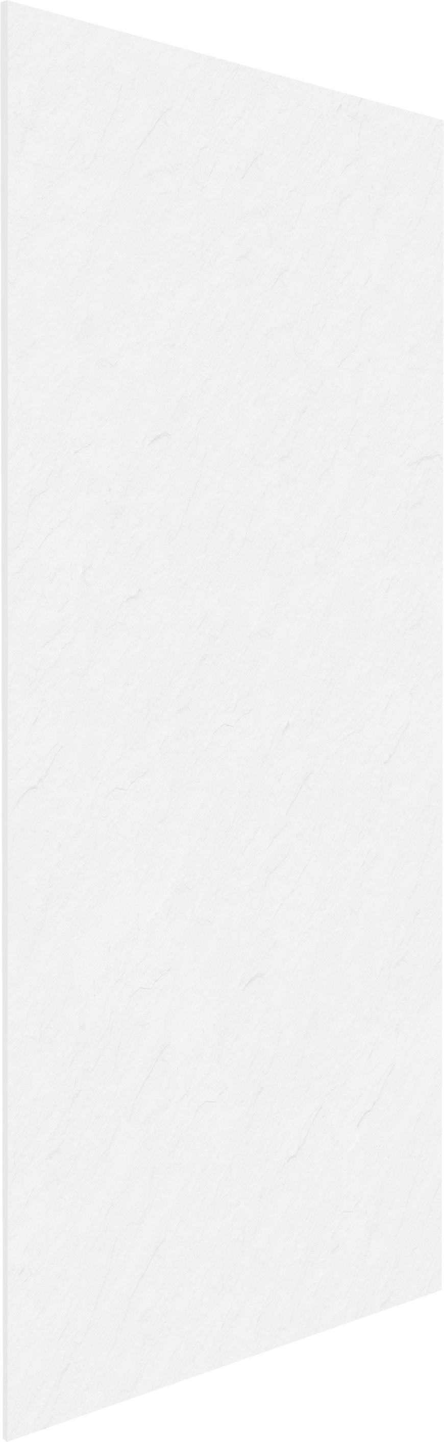 Linie Rumba revêtement mural de douche 120 x 220 cm acrylique blanc structure ardoise