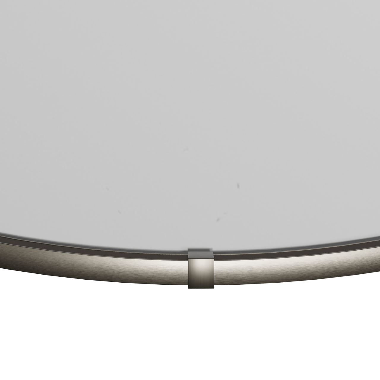 Balmani Secret miroir rond Brushed Gunmetal lumineux et anti-buée Ø 60 cm