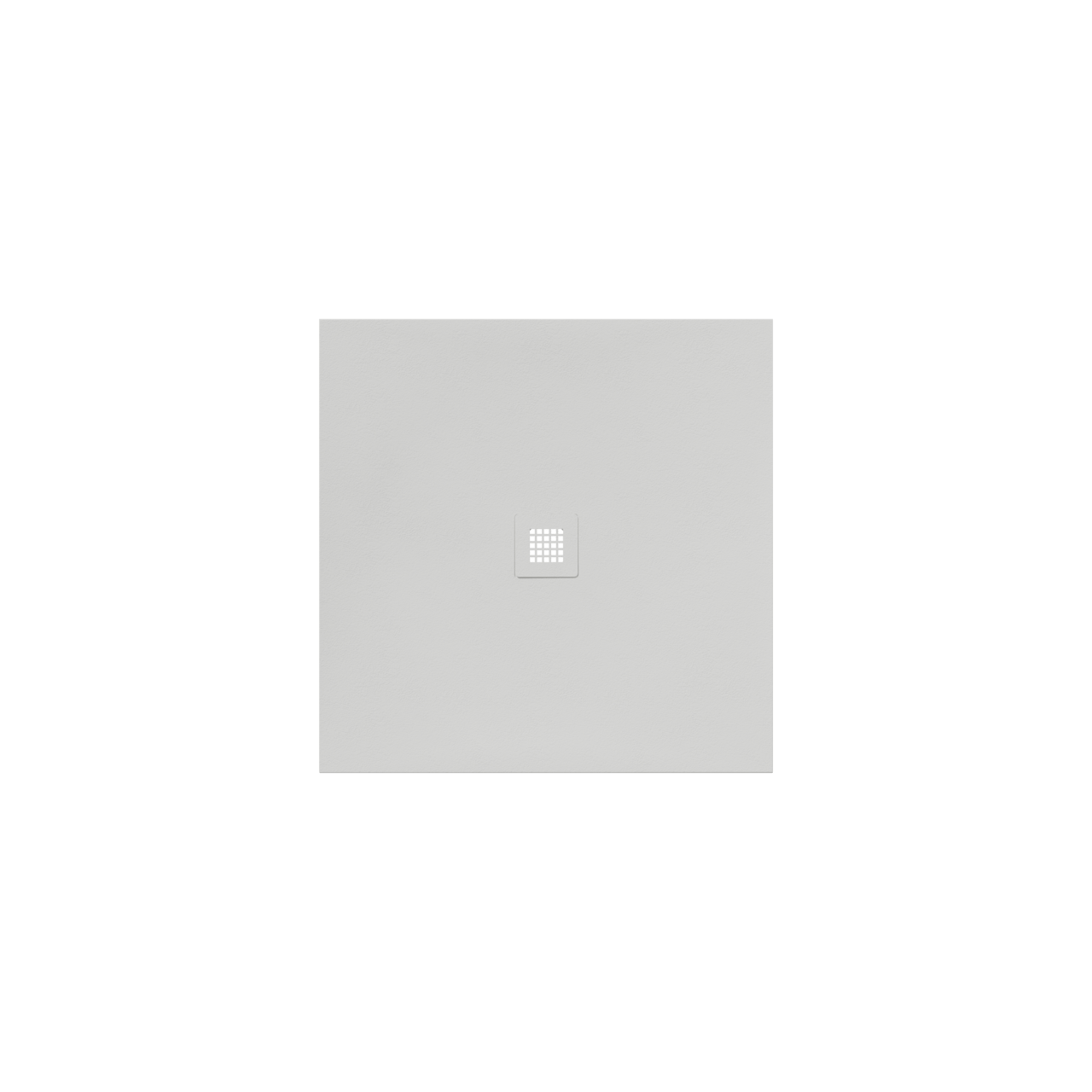 Luca Varess Classy duschwanne 90 x 90 cm marmorkomposit weiß matt rockstruktur