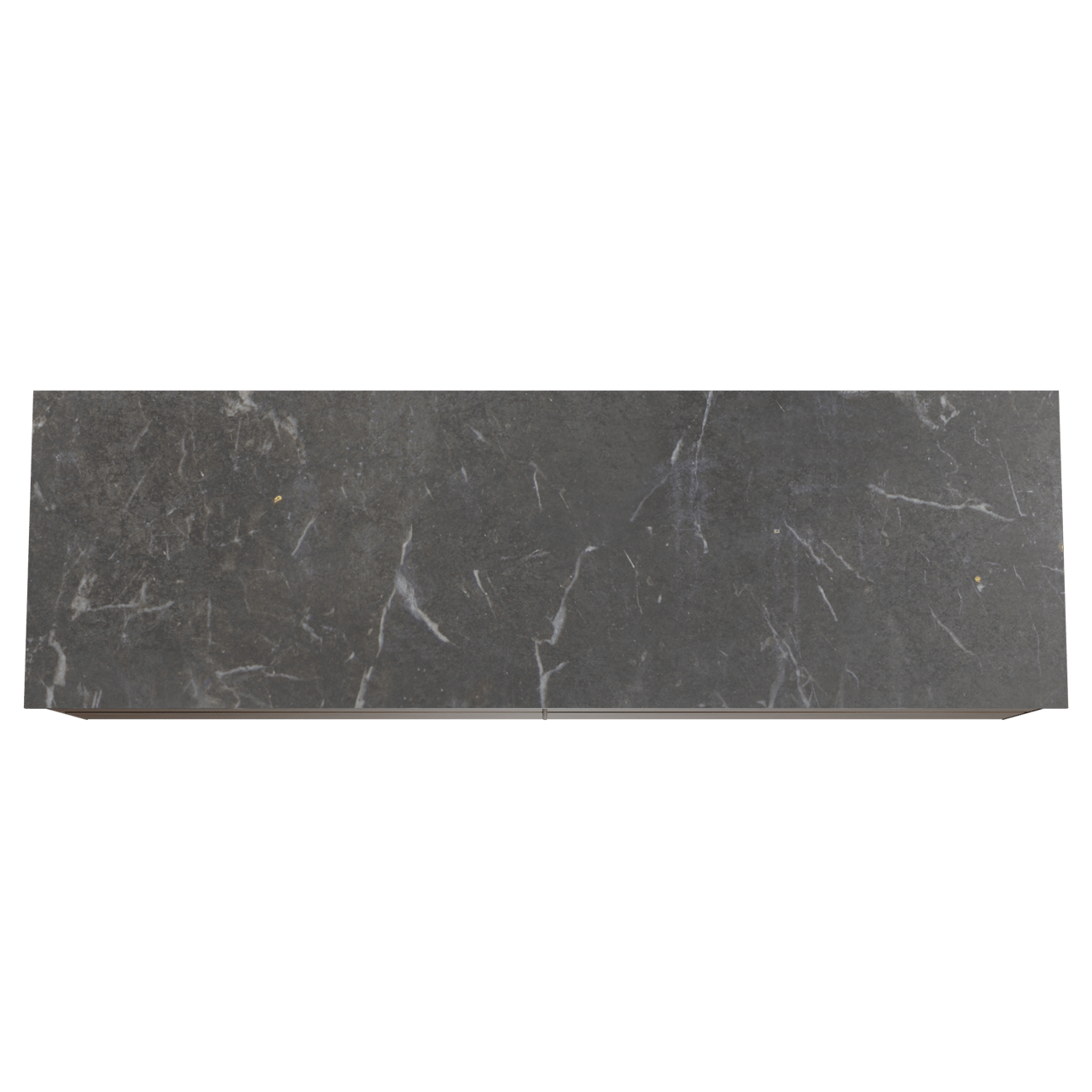 Balmani Mitra meuble salle de bains suspendu 180 x 55 cm noyer américain avec Stretto tablette simple ou double en marbre pietra grey