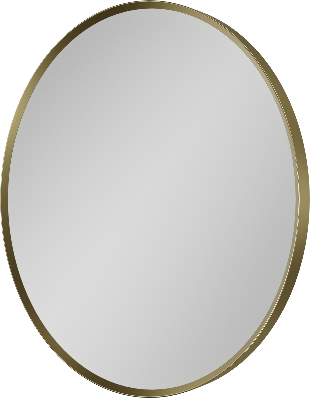 Balmani Auro Gäste-WC Spiegel: Rund, Brushed Champagne Gold, Ø 45 cm