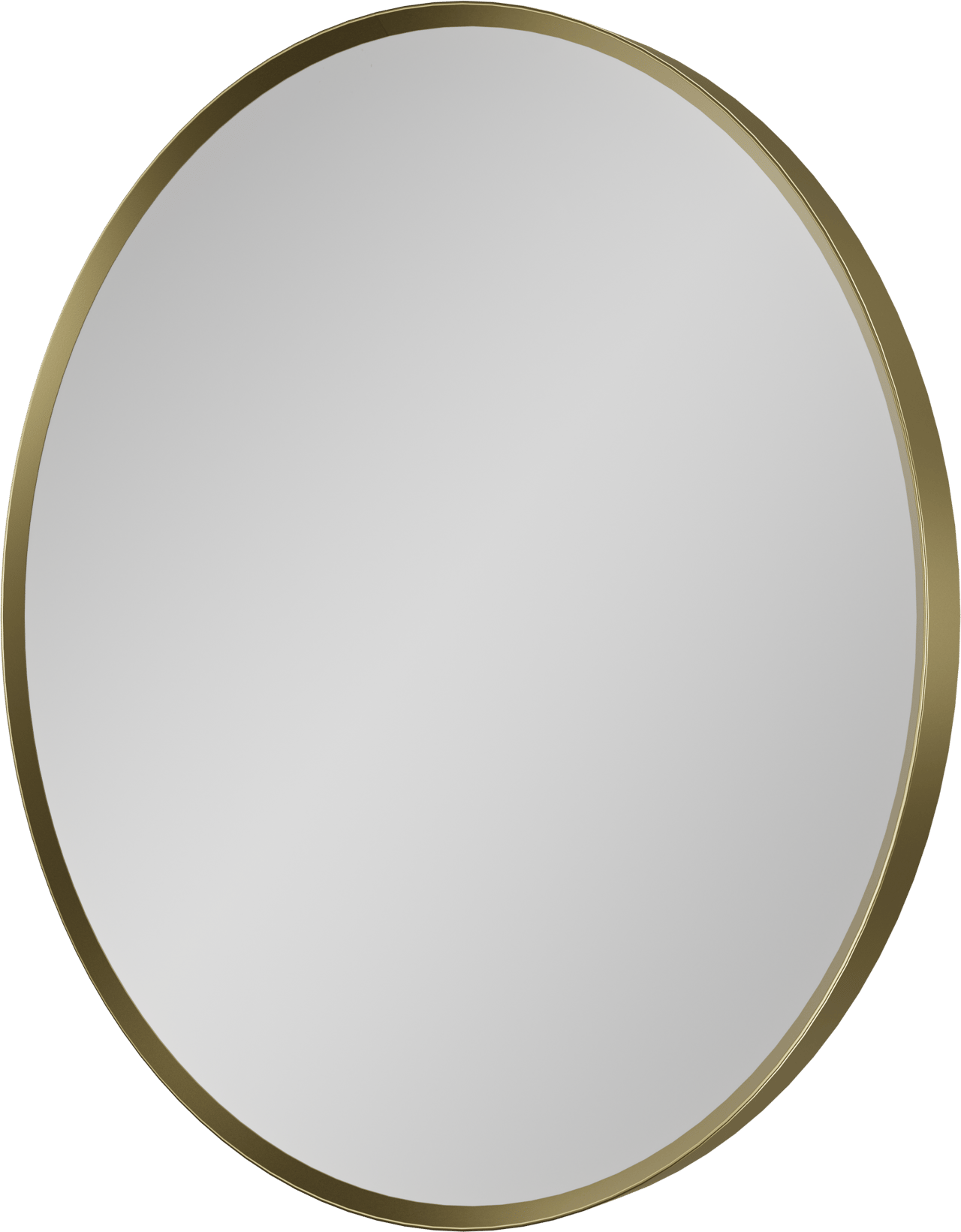 Balmani Auro Gäste-WC Spiegel: Rund, Brushed Champagne Gold, Ø 45 cm