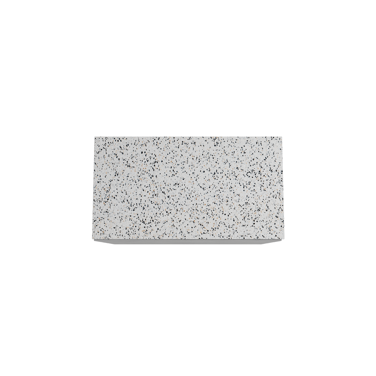 Storke Edge staand badkamermeubel 95 x 52 cm beton donkergrijs met Tavola enkel tablet in mat wit/zwart terrazzo