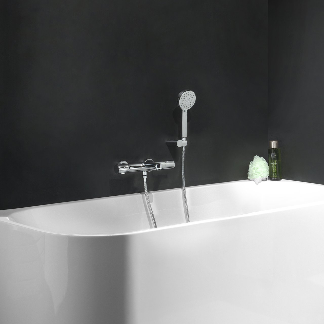 Blaufoss Onos robinet baignoire thermostatique chrome brillant