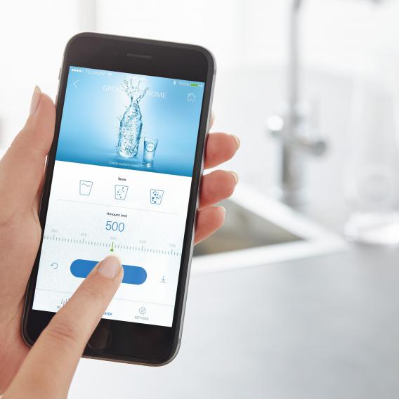 Grohe Blue Home keukenkraan met uittrekbare handdouche glanzend chroom