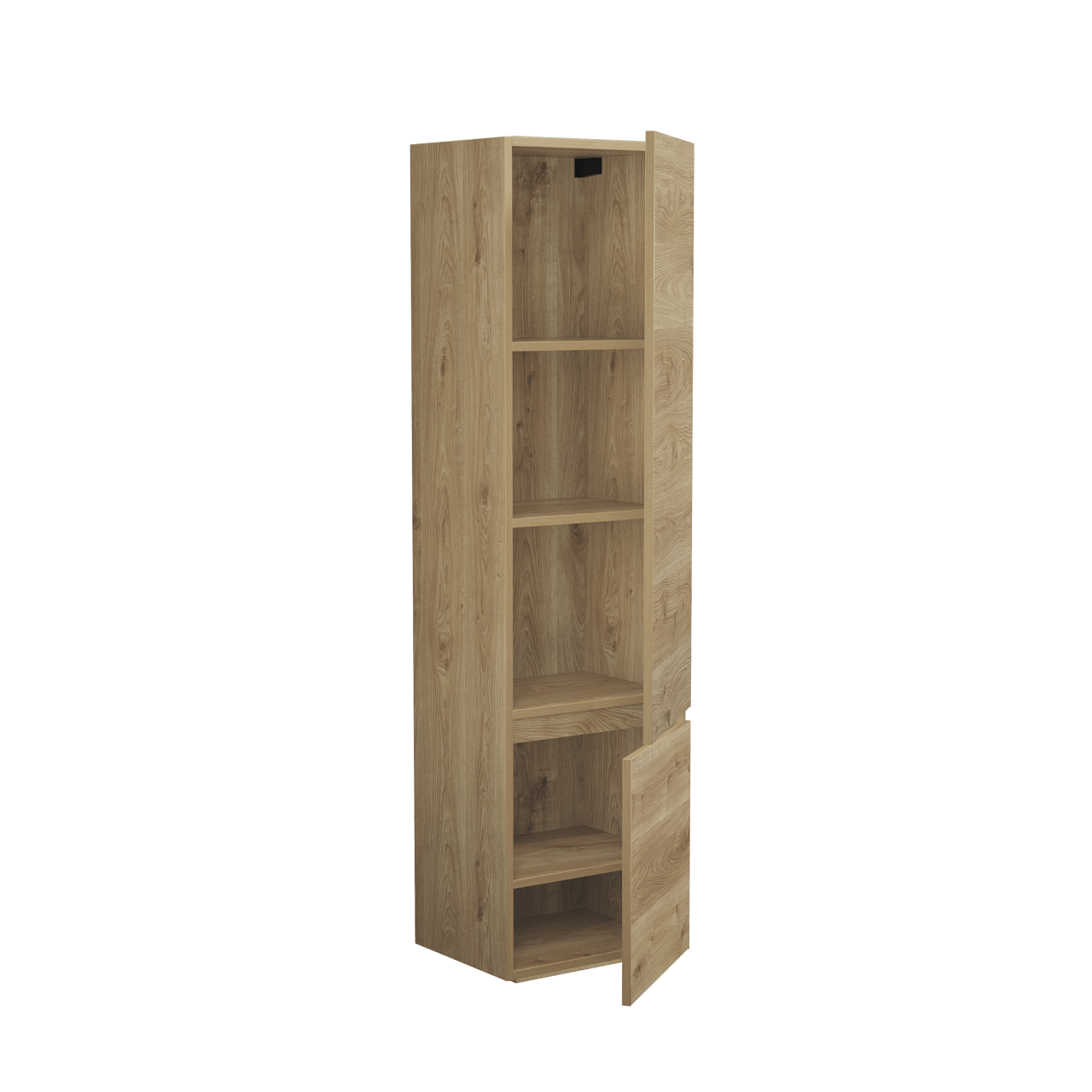 Balmani Lucida Badhochschrank: Hängend, rechts, Eiche rustikal, 45 x 35 x 169 cm