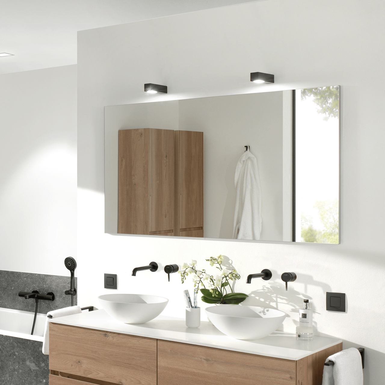 Storke Mamba rechthoekig badkamerspiegel 150 x 72 cm