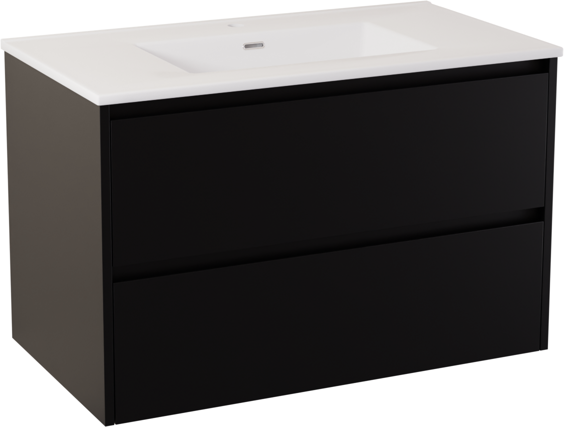 Storke Seda Badmöbel Set mit Kera Waschtisch