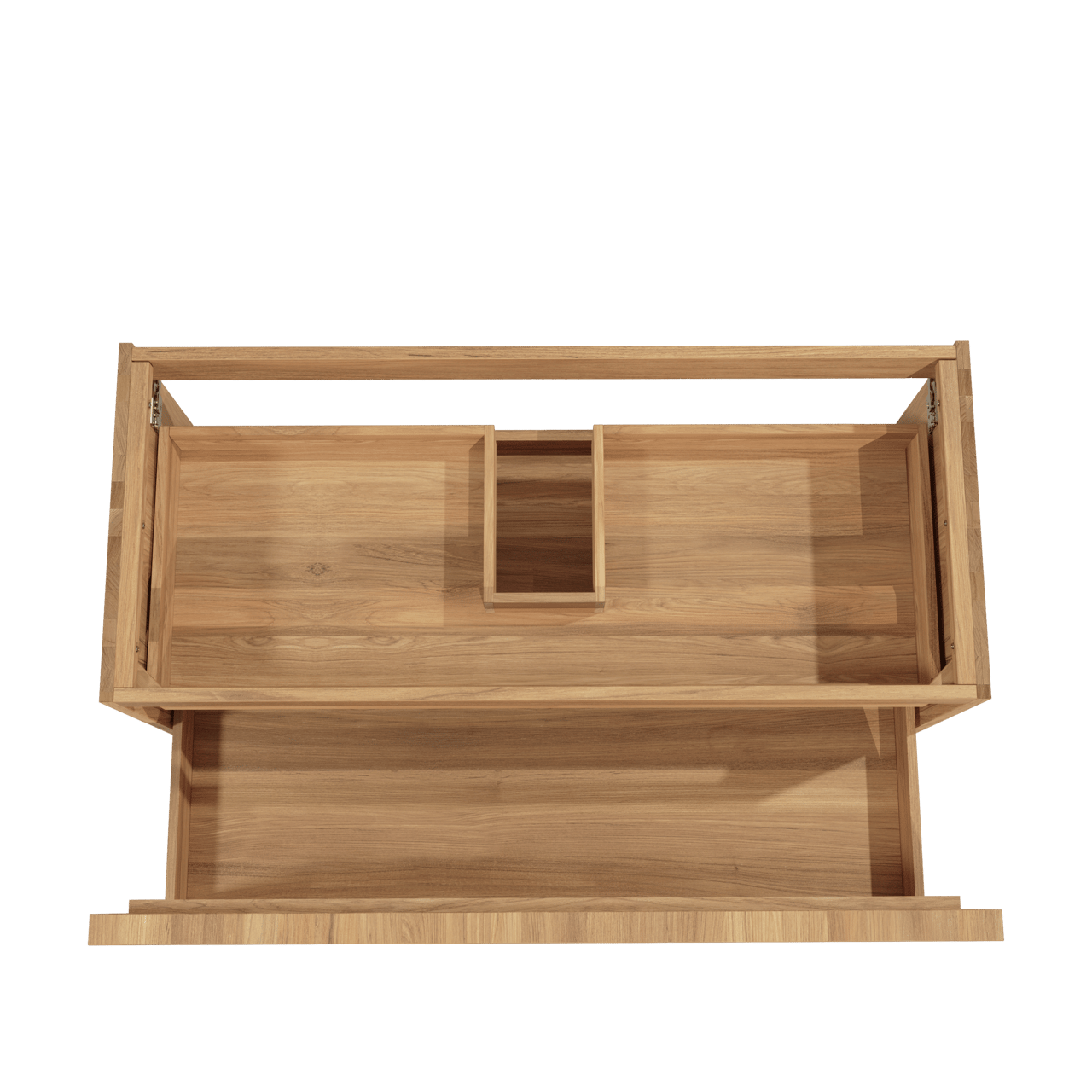 Balmani Forma meuble sous-lavabo suspendu 120 x 55 cm teck 2 tiroirs