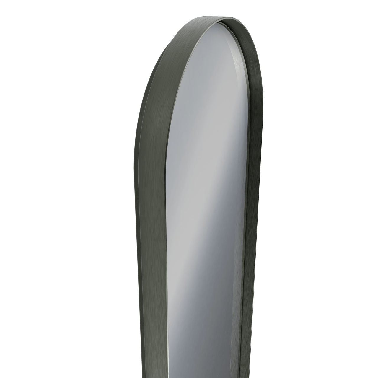 Balmani Giro Oval miroir ovale Brushed Gunmetal Brushed GunMetal 42 x 110 cm