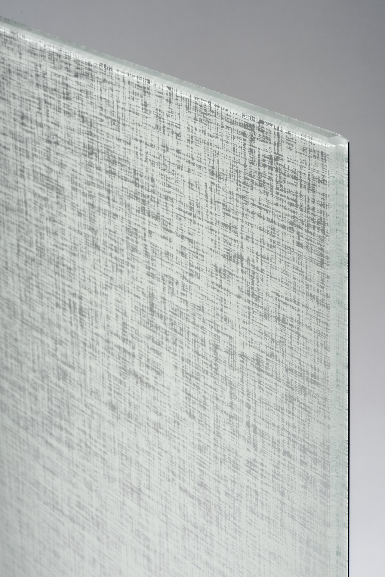 Balmani BMSS Duschwand Glas: linnen white (Weiße Streifen), 176 x 200 cm