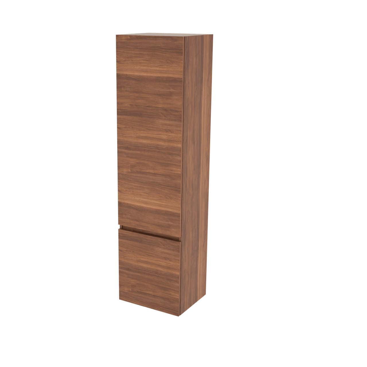 Balmani Cubo/Lucida zwevende badkamerkast links notelaar 45 x 35 x 169 cm