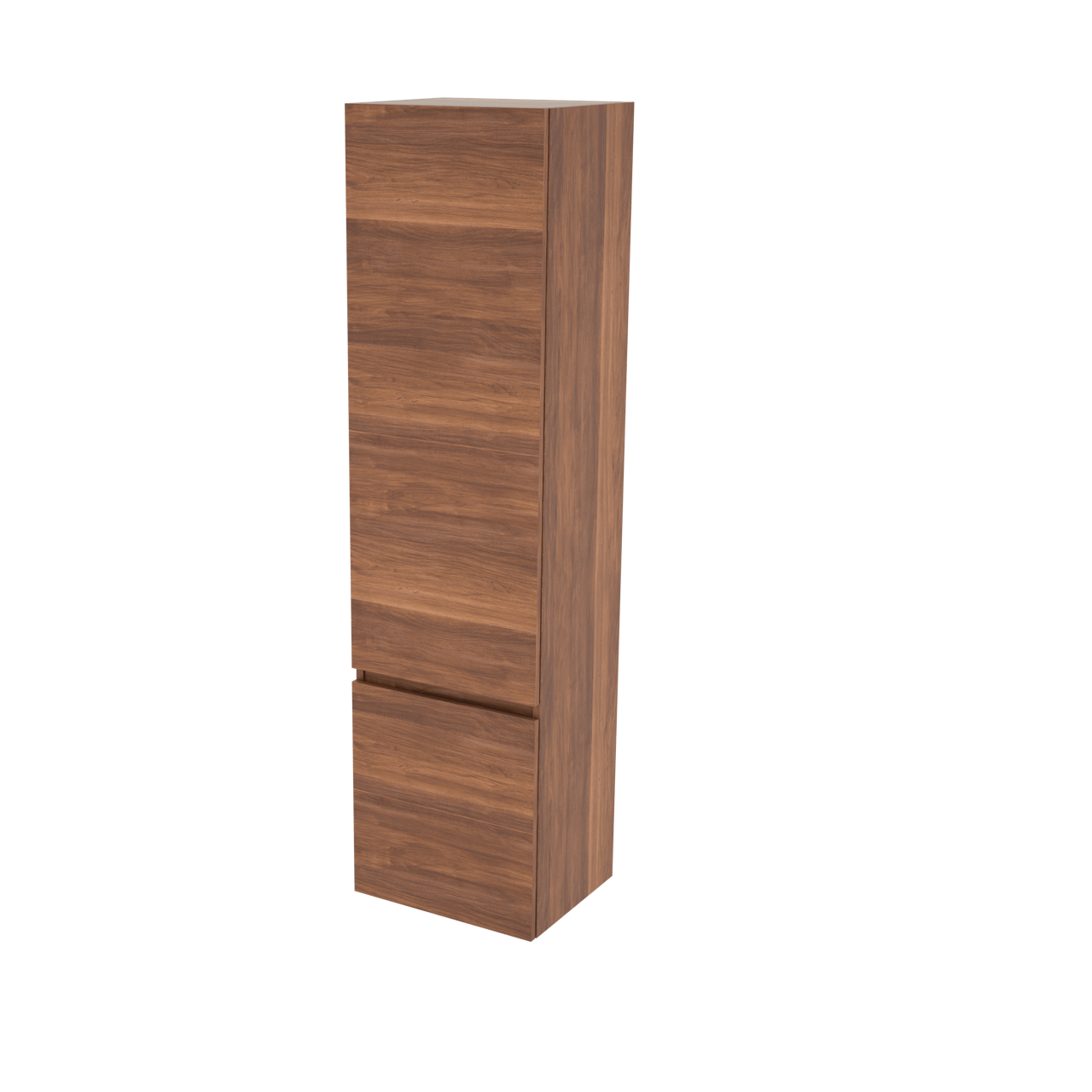 Balmani Cubo/Lucida zwevende badkamerkast links notenhout 45 x 35 x 169 cm