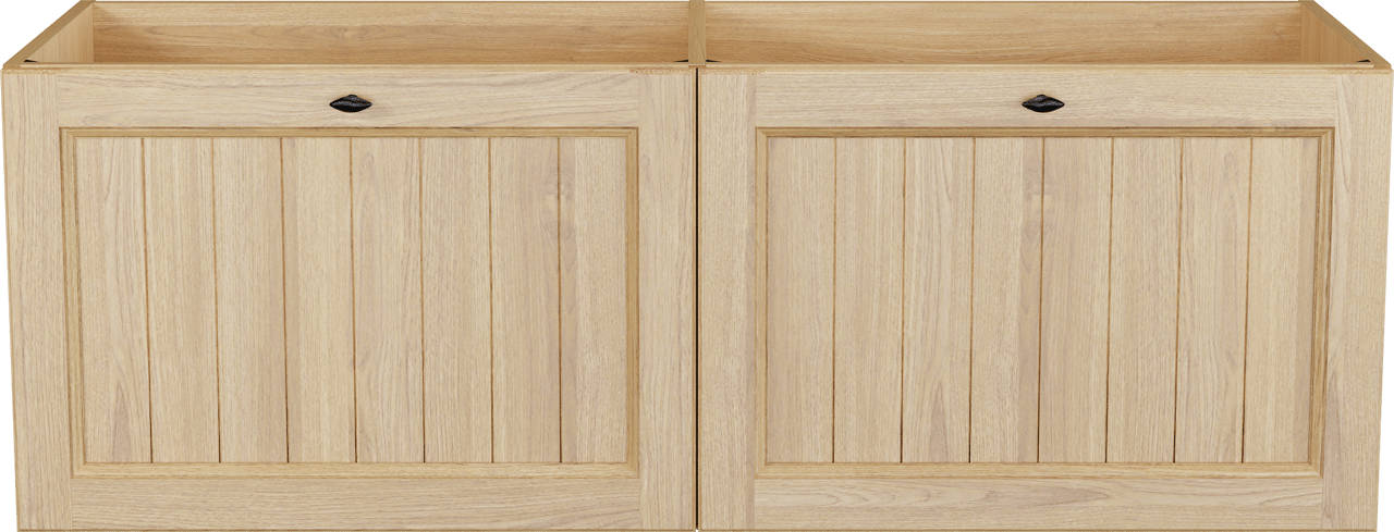 Balmani Lemon meuble sous-lavabo suspendu 150 x 55 cm Placage chêne naturel 4 tiroirs