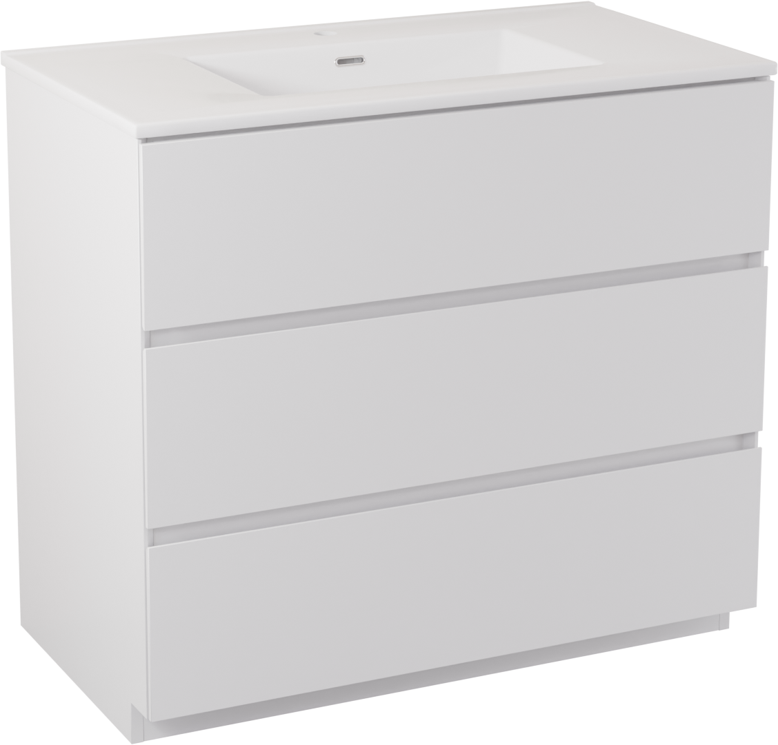 Storke Edge Badmöbel Set mit Kera Waschtisch