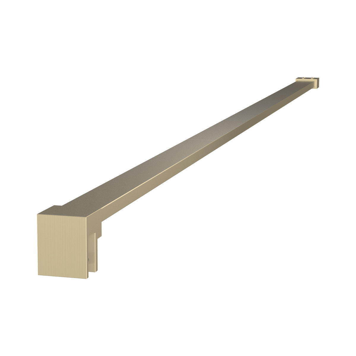 Balmani Modular douche à l'italienne 90 x 200 cm verre transparent profil Champagne Gold brossé