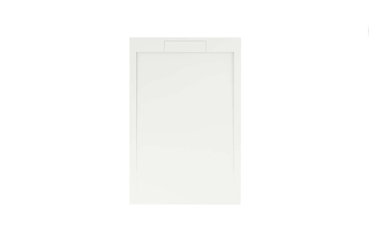 Balmani Andes Duschwanne: 120 x 80 cm, Solid Surface, Weiß matt