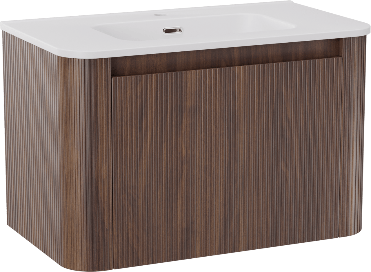 Storke Soft Badmöbel Set mit Kera Soft Waschtisch