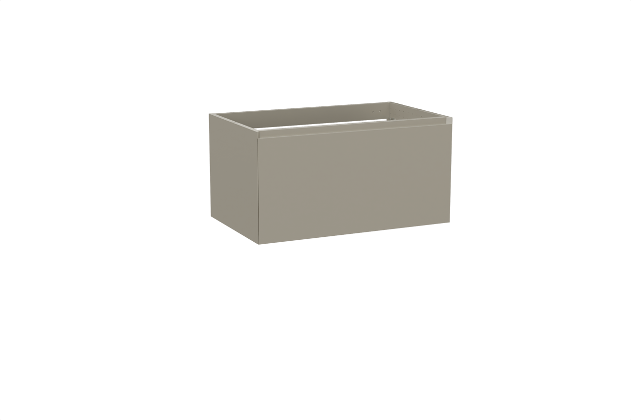 Balmani Idra zwevende wastafelonderkast 90 x 55 cm steengrijs 2 lades