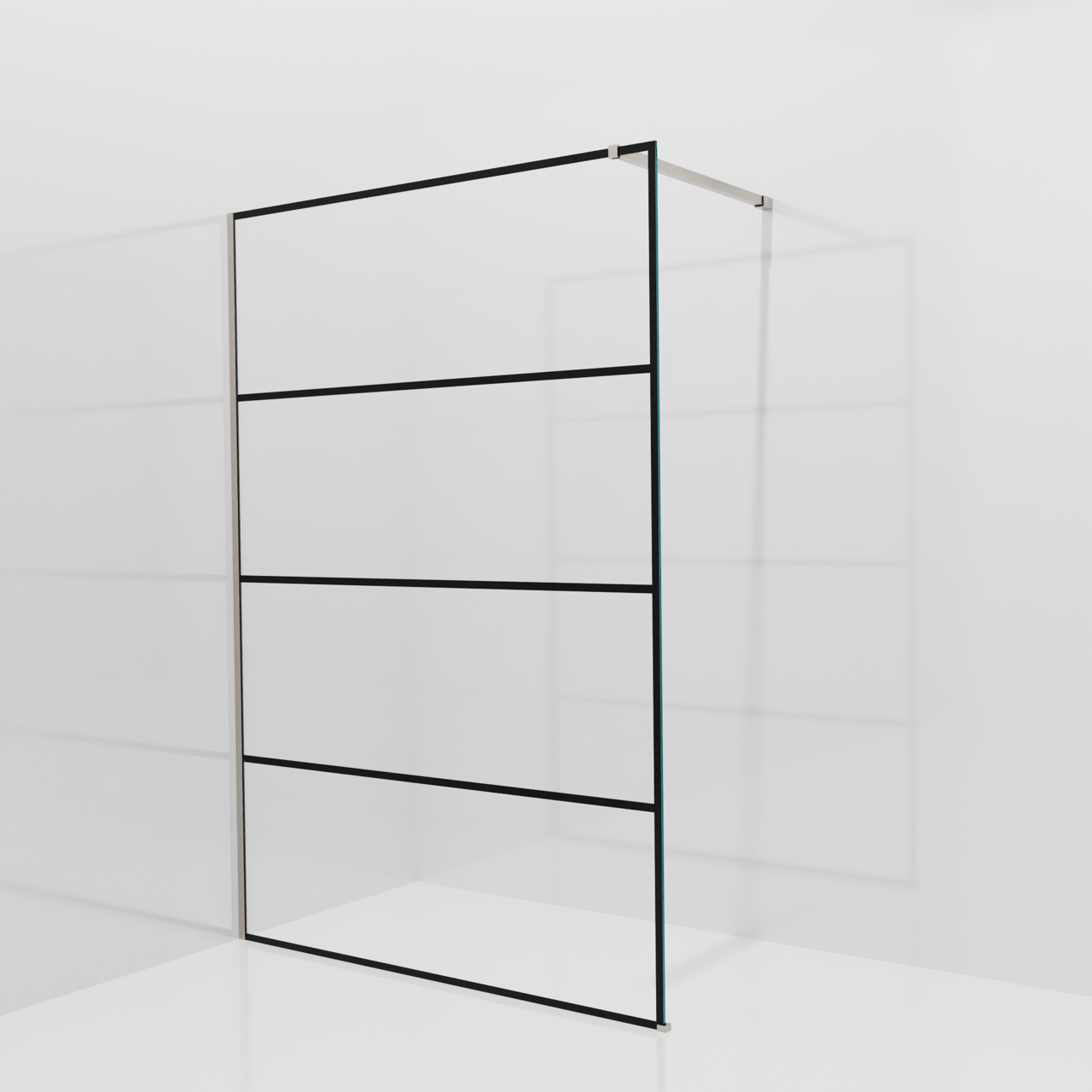 Balmani Modular inloopdouche: 140 x 200 cm, Lined, Brushed CoolMetal profielen