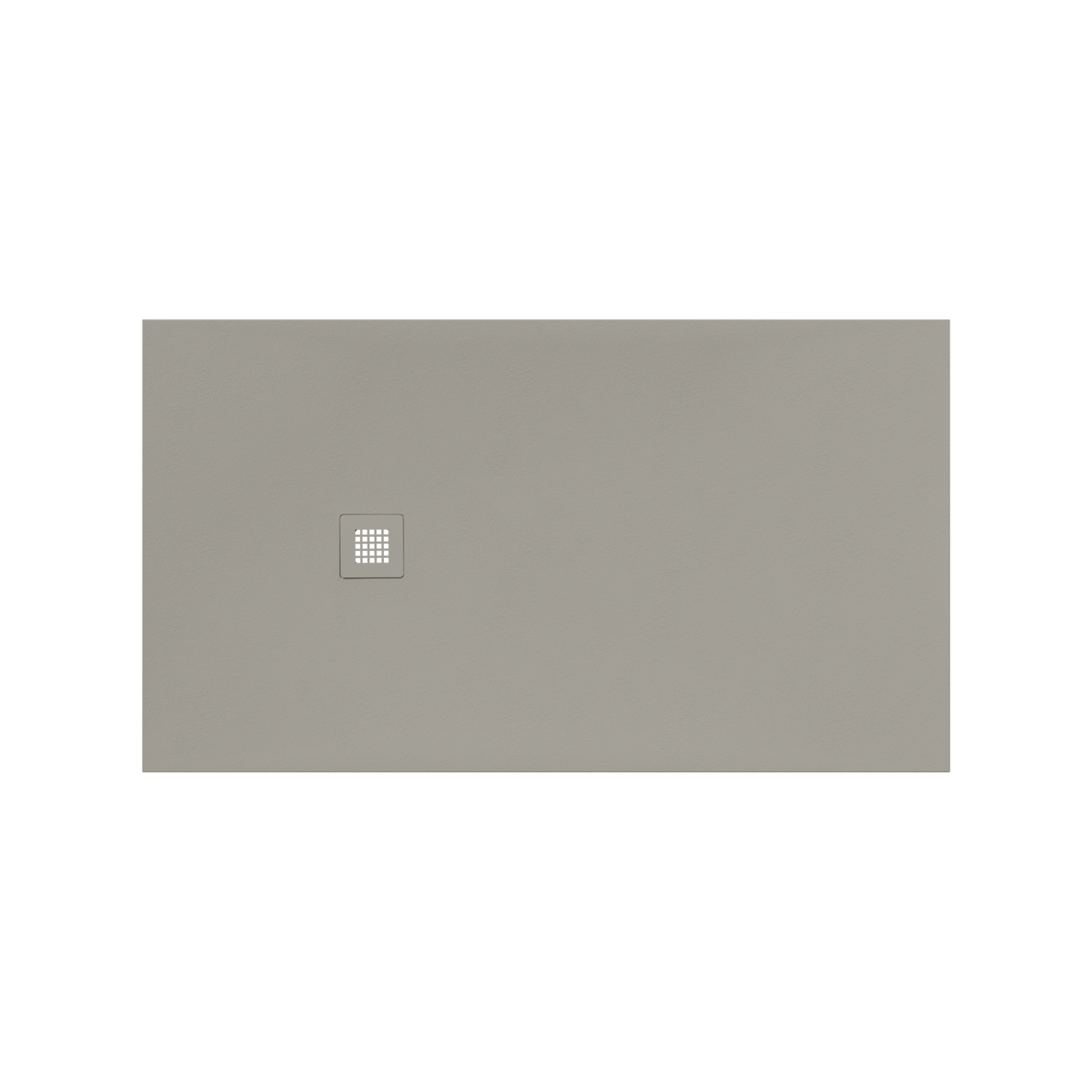 Luca Varess Classy receveur de douche 160 x 90 cm marbre composite gris clair mat structure rock