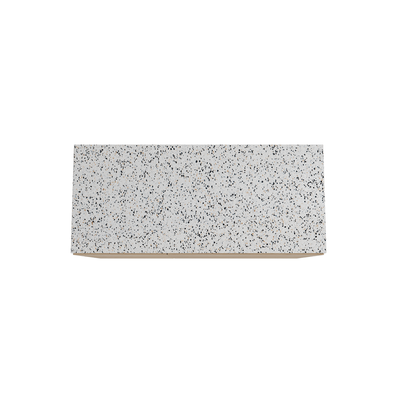 Storke Edge meuble salle de bains à poser 120 x 52 cm chêne brut avec Tavola tablette simple ou double en blanc/noir mat terrazzo