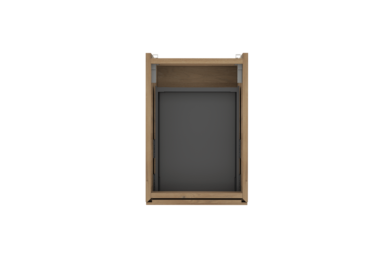 Storke Edge zwevende wastafelonderkast 35 x 52 cm ruwe eik 2 lades