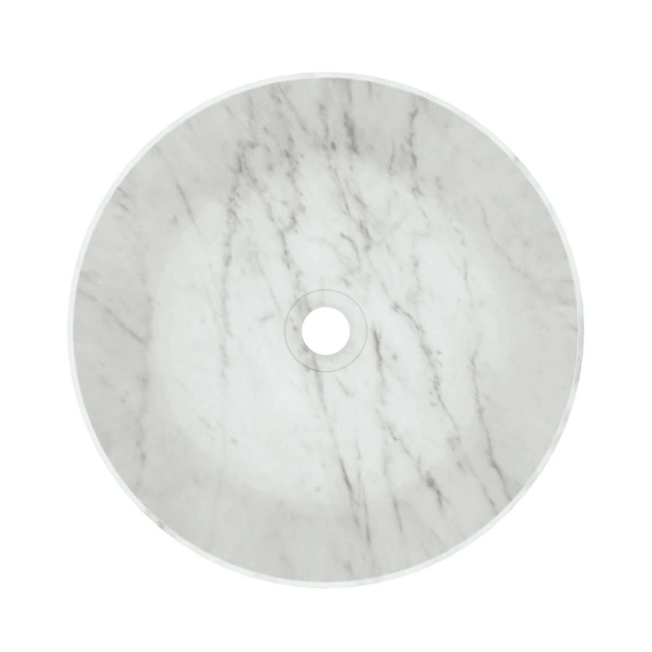 Balmani Still vasque à poser marbre carrara rond Ø 38 cm