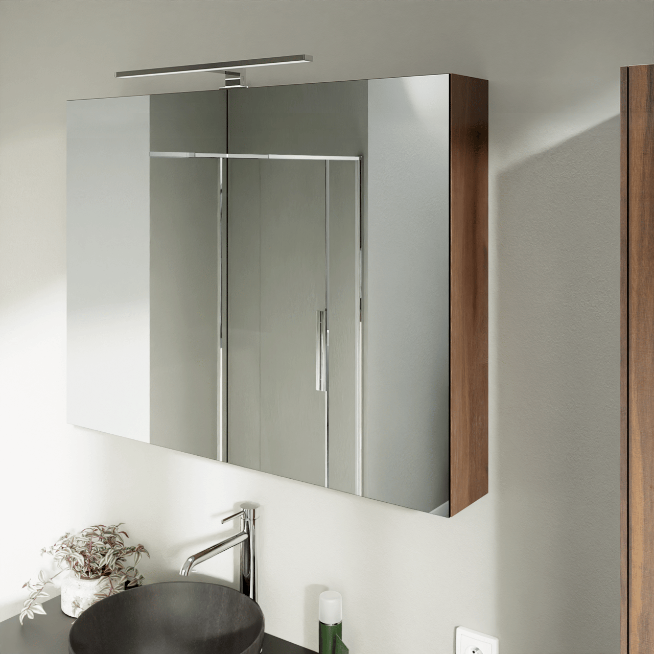 Luca Varess Cubico LED Beleuchtung 50 cm chrom, 6000K