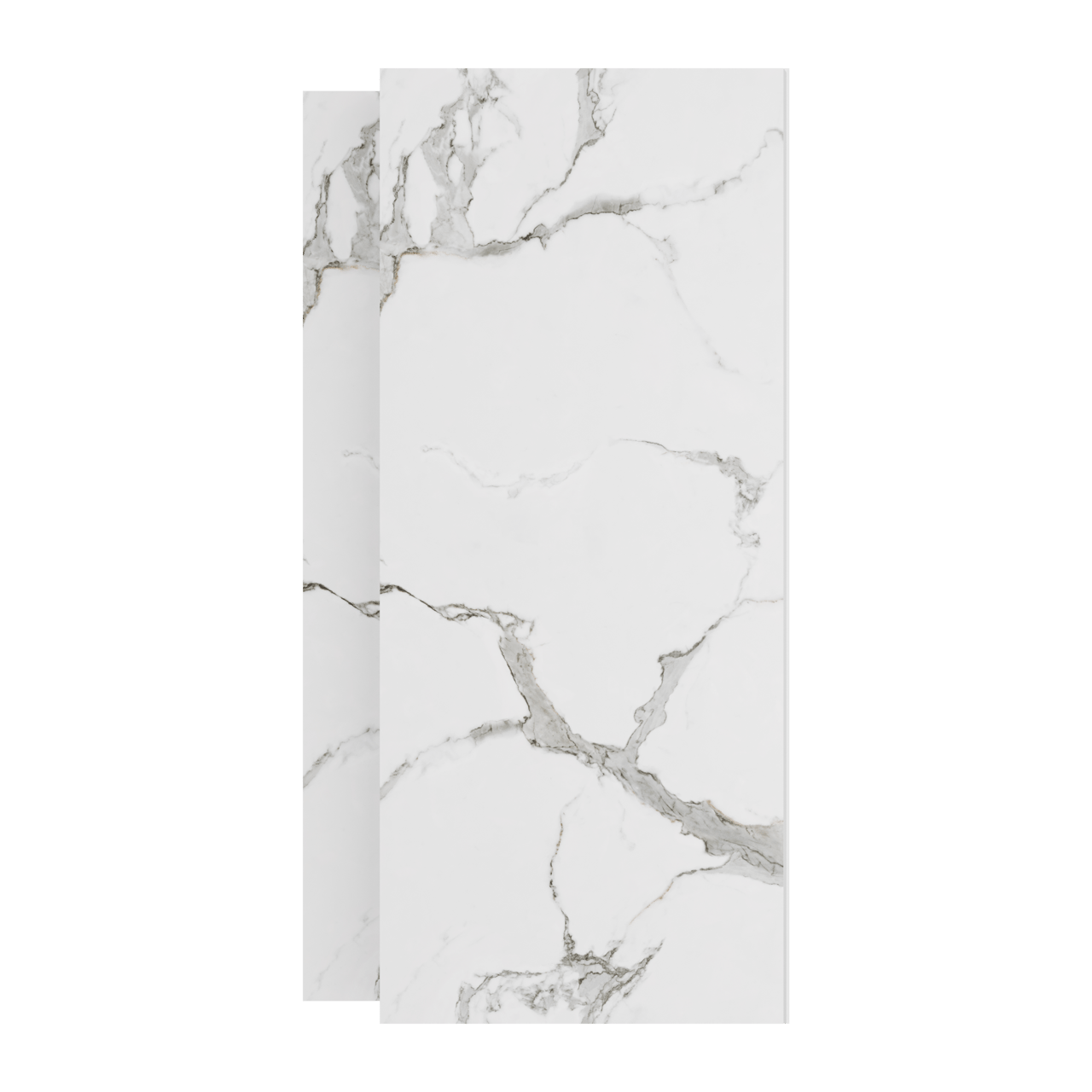 Linie Fresco douchewandbekleding set 2 x 90x210 cm, SPC, Marble White
