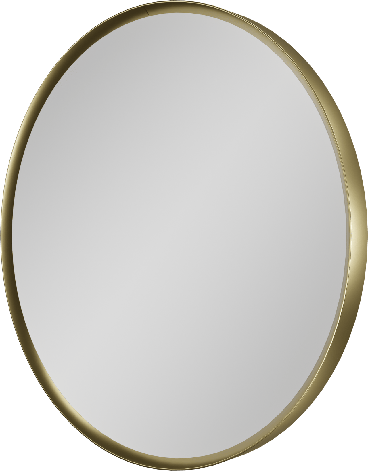 Balmani Auro Gäste-WC Spiegel: Rund, Brushed Champagne Gold, Ø 35 cm
