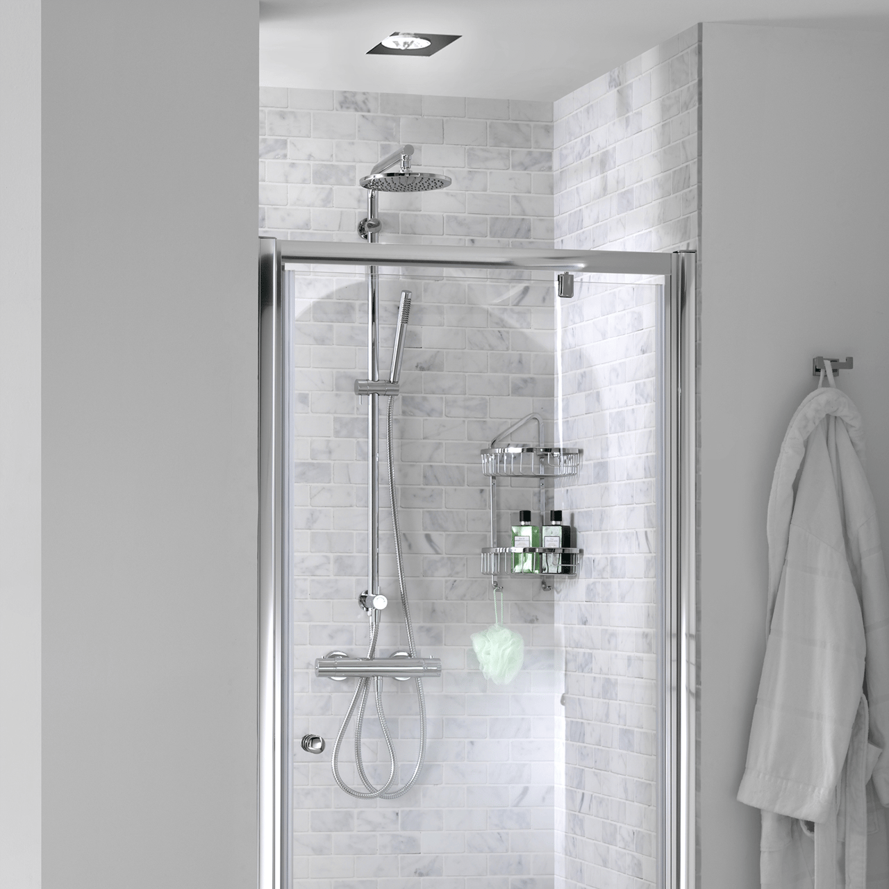 Blaufoss Olympic 200 ensemble de douche chrome brillant