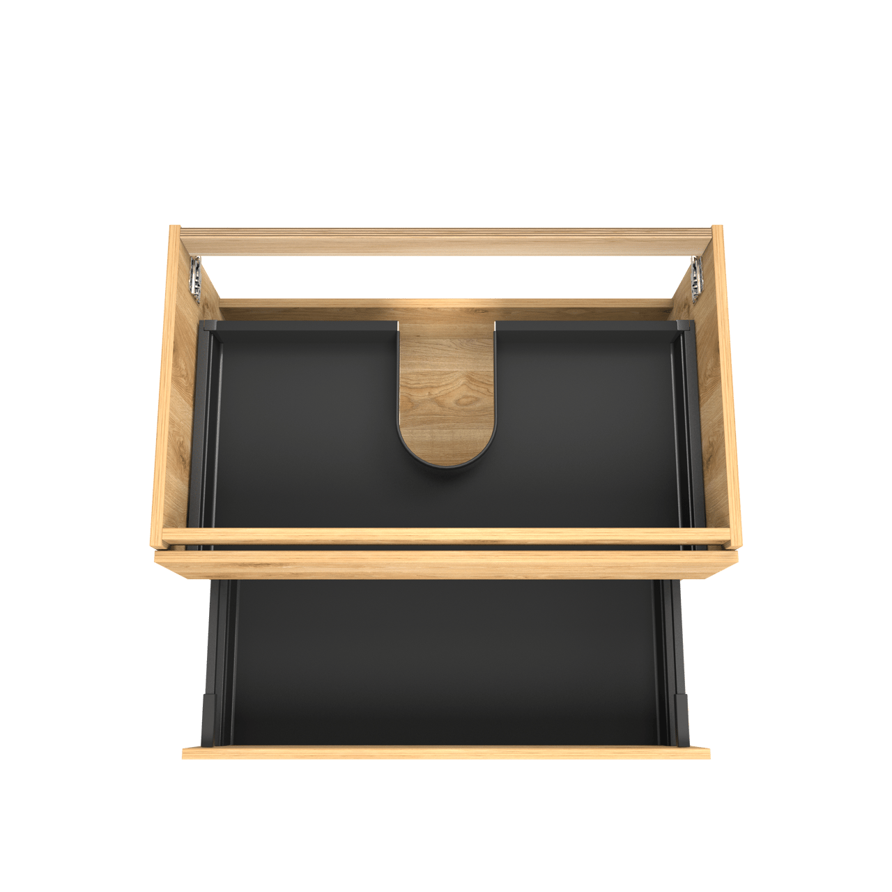 Balmani Lucida meuble sous-vasque suspendu 90 x 55 cm chêne brut 2 tiroirs