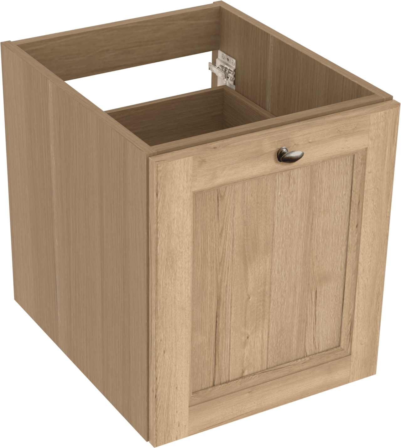 Balmani Lemon meuble sous-vasque suspendu 45 x 55 cm chêne vieilli 2 tiroirs