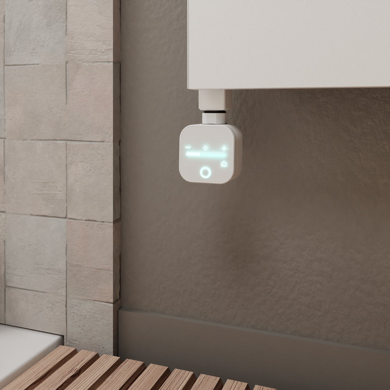 Vipera programmierbare Thermostat-Teile für elektrische handtuchheizung 1.000W weiß