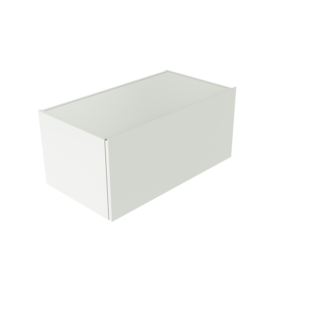 Balmani Studio hängender Bad-Unterschrank, 90 x 50 cm, weiß matt, 2 Schubladen