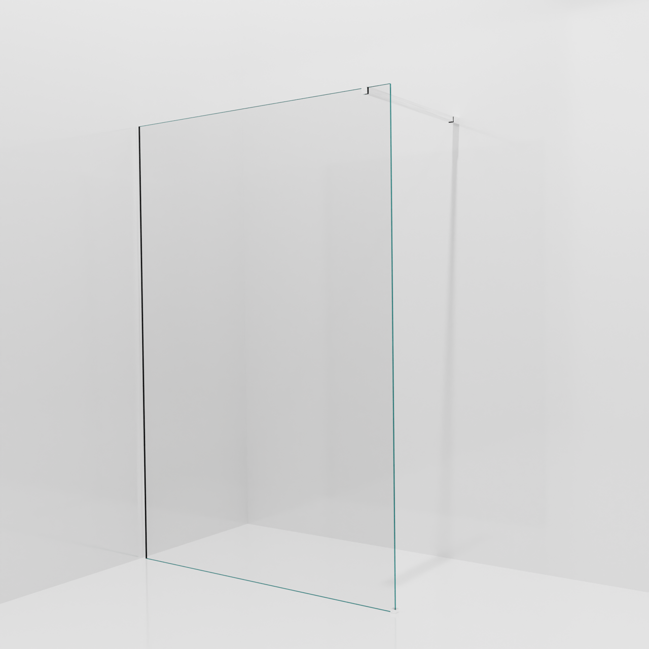 Balmani Modular Walk-In Dusche: 140 x 200 cm, Klarglas, Profil Chrom glänzend