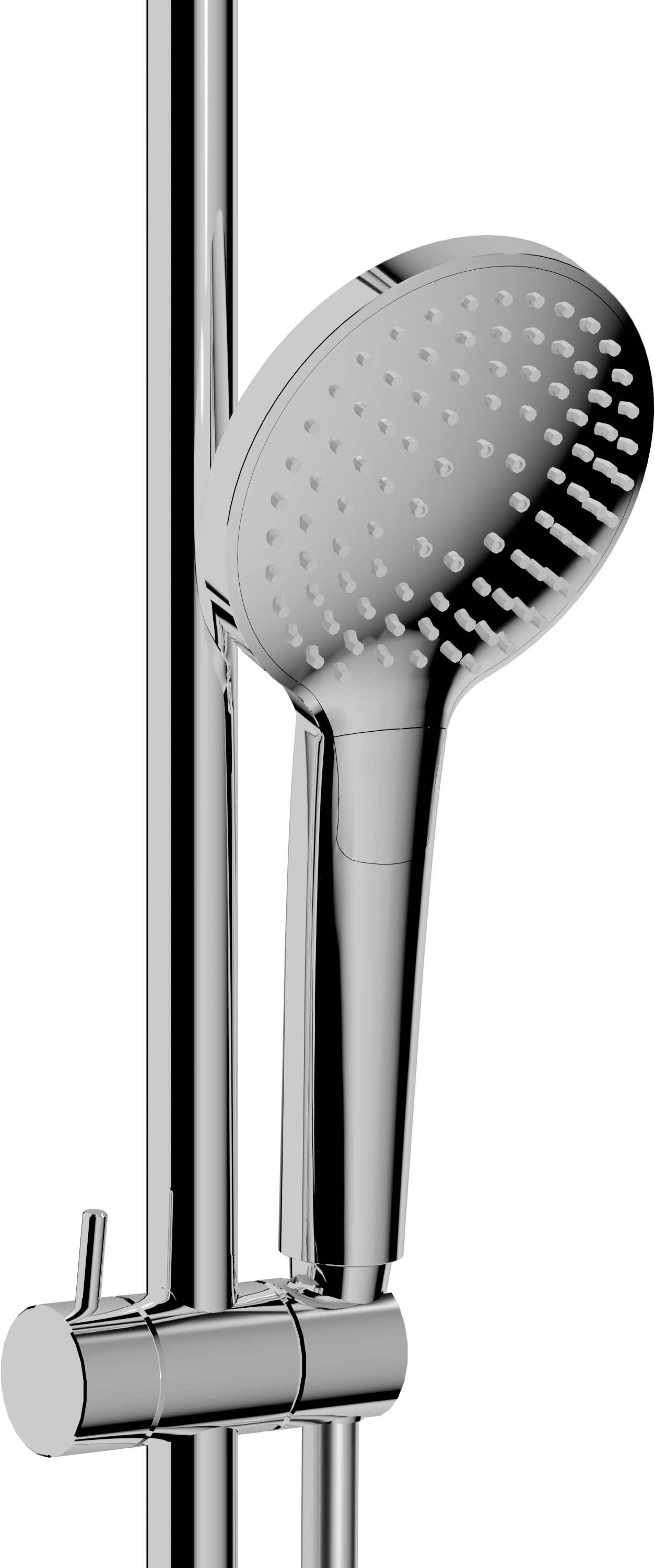 Blaufoss Round 300 mengkraan regendoucheset Glanzend Chroom