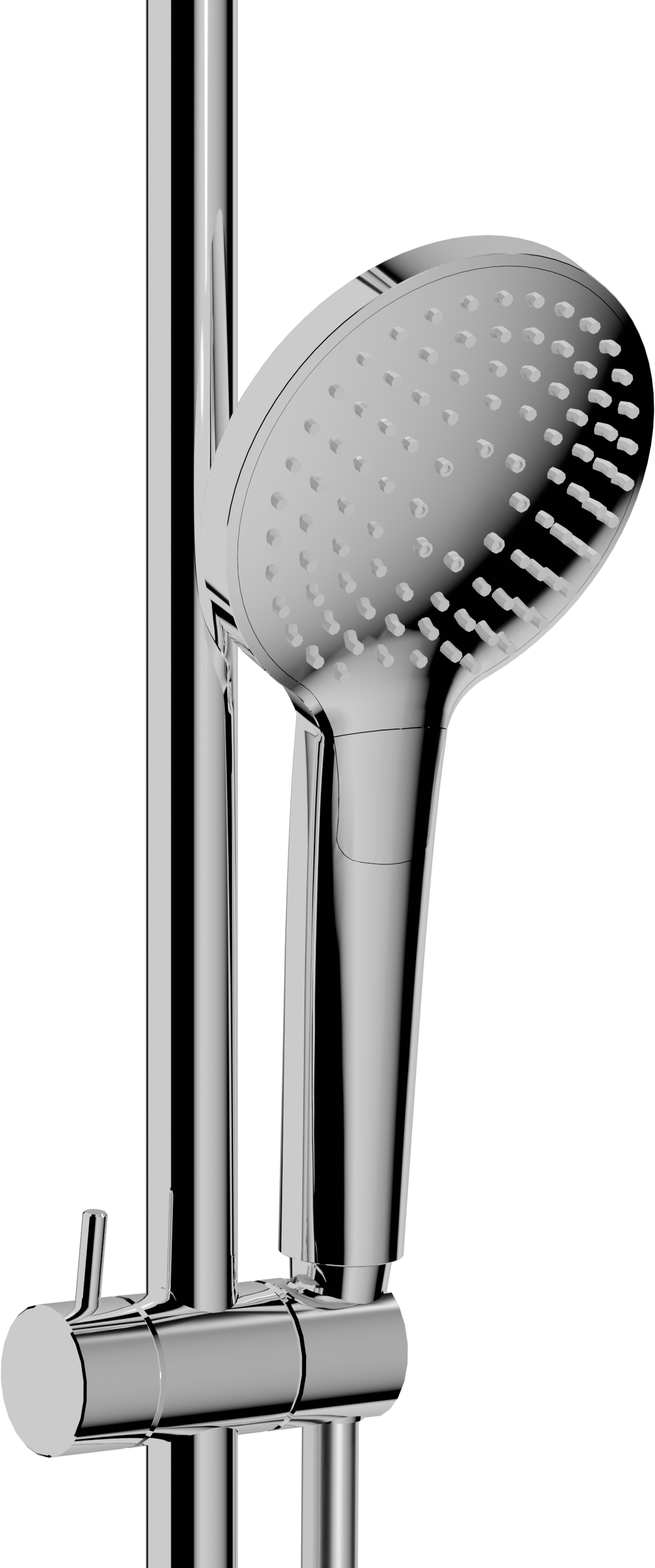 Blaufoss Round 300 mengkraan regendoucheset Glanzend Chroom