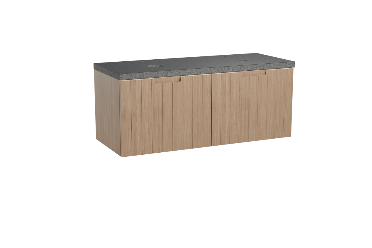 Balmani Adagio badkamermeubel met Rock wastafelblad voor waskom(men)