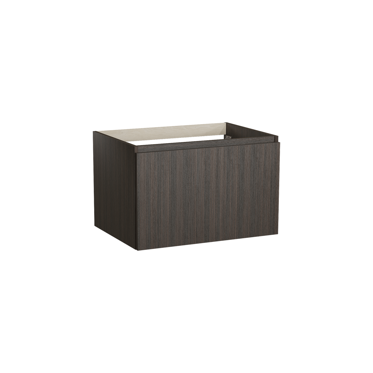 Balmani Sfera hängender Waschbeckenunterschrank: 75 x 55 cm, Eucalyptus, 2 Schubladen