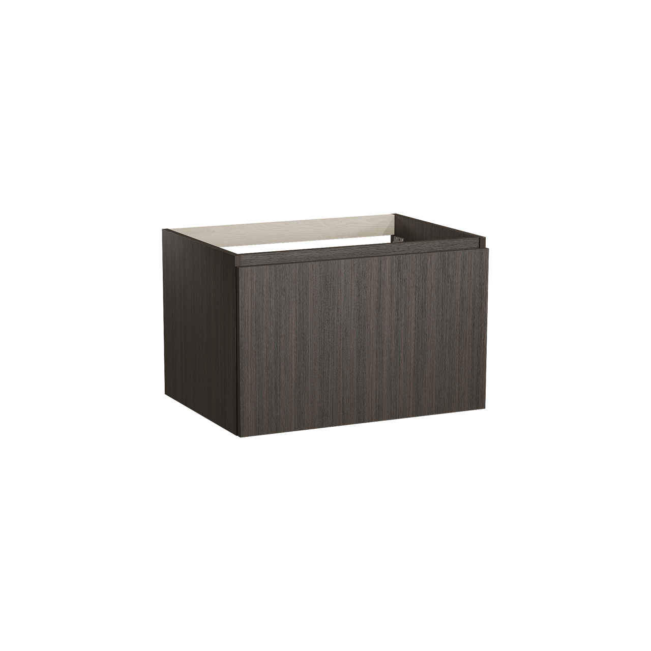 Balmani Sfera hängender Waschbeckenunterschrank: 75 x 55 cm, Eucalyptus, 2 Schubladen