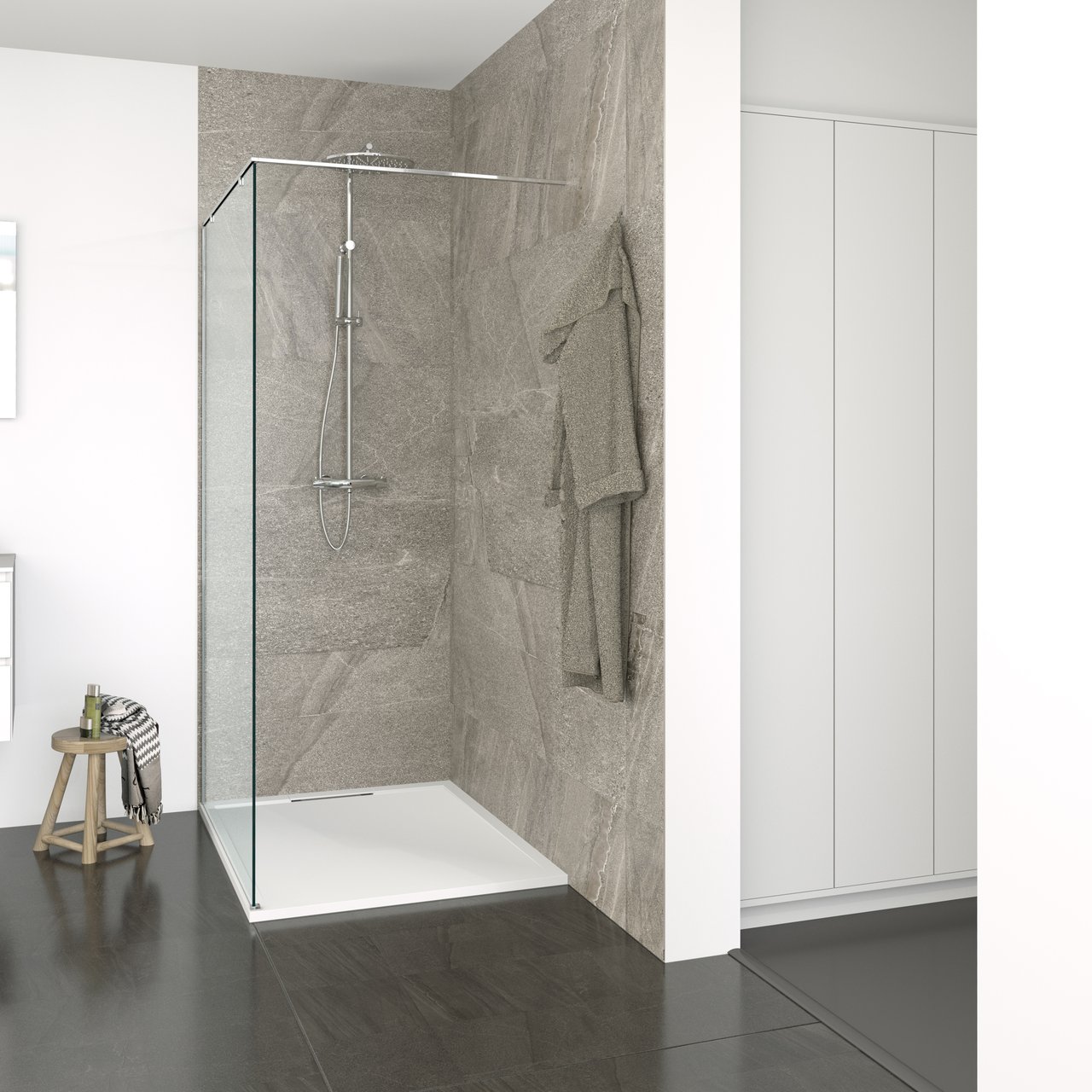 Balmani BMSS Crest Stabilisierungsstange, links 112 x 102 cm, Chrom