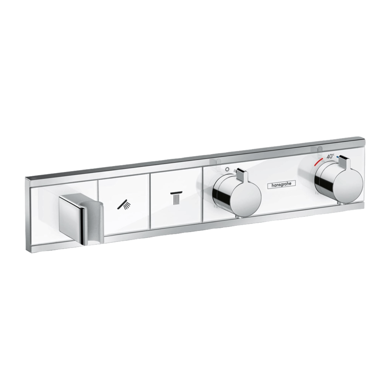 Hansgrohe RainSelect inbouw douchekraan thermostaat 2 functies wit/chroom incl handdouchehouder