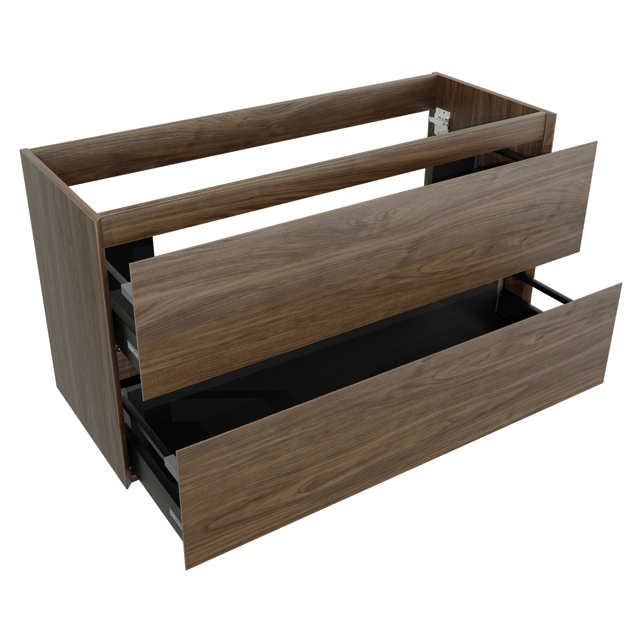 Balmani Mitra Compact meuble sous-lavabo suspendu 120 x 46 cm noyer américain 2 tiroirs