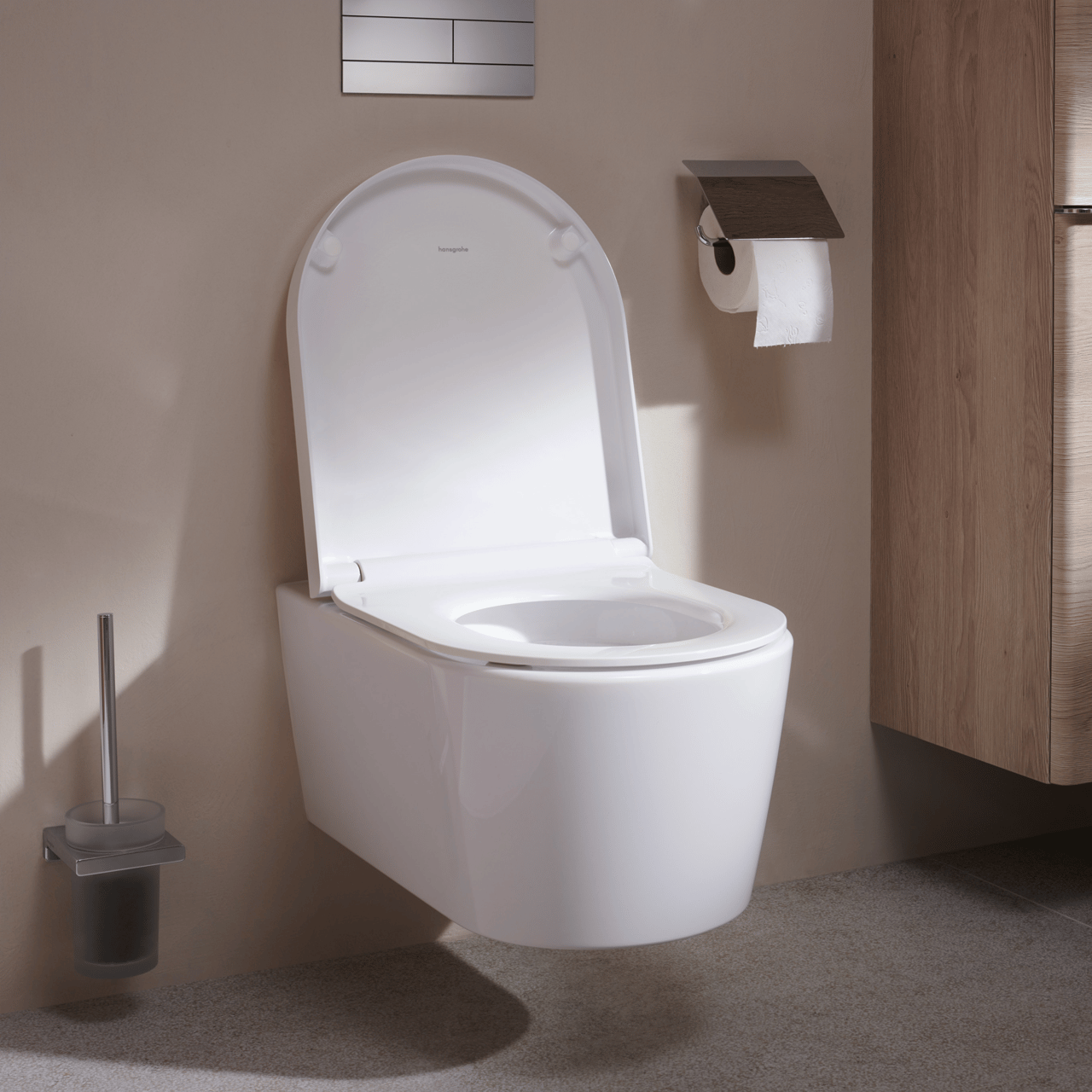 Hansgrohe Elupura S hangend toilet Hoogglans Wit randloos