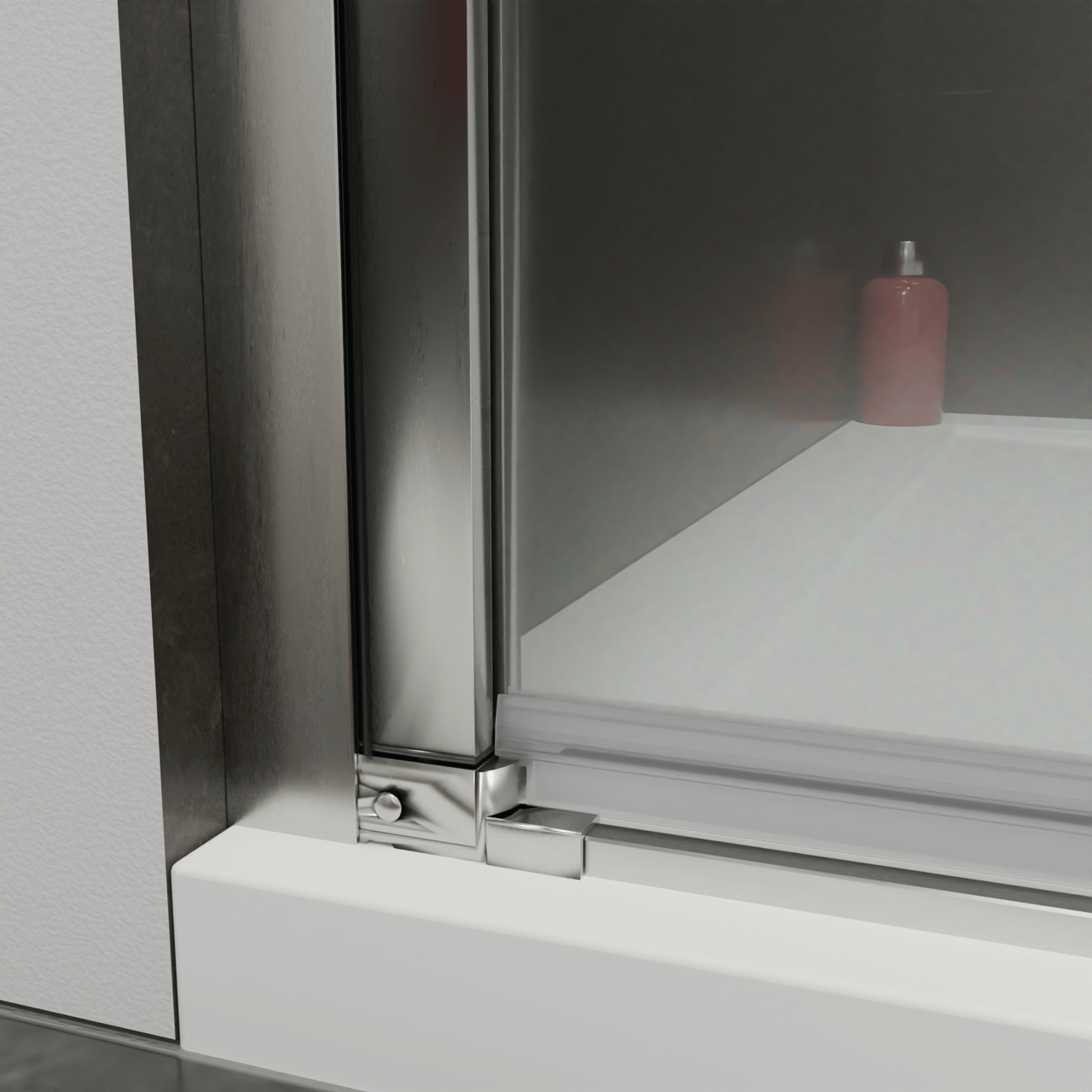 Luca Varess Kuresa douche draaideur 90 x 200 cm helder glas glanzend chroom profiel